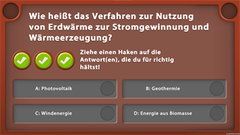 	
Mit Gamification-Elementen zur Wissensvermittlung: Das Spiel beinhaltet interaktive Spielsequenzen, zielgruppengerechte Zeichentrick-Videos und spannende Quizfragen.